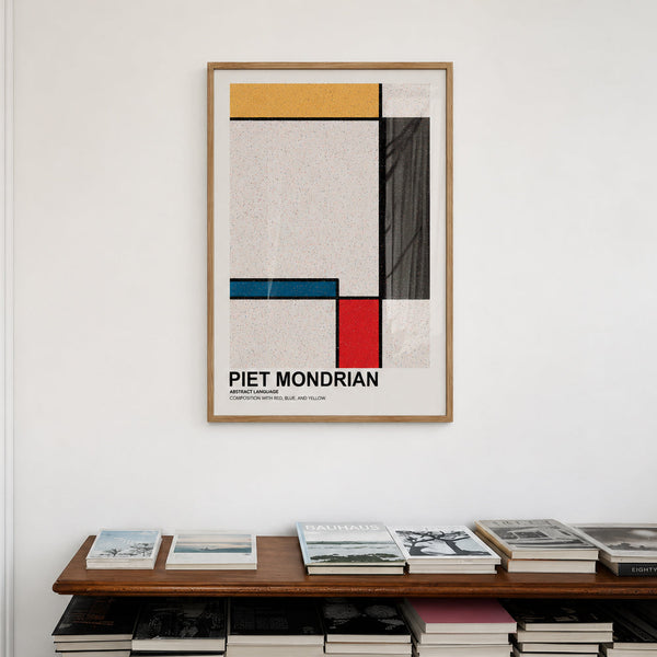 Mondrian Abstract Language Print | Abstract Wall Art | EDGE Wall
