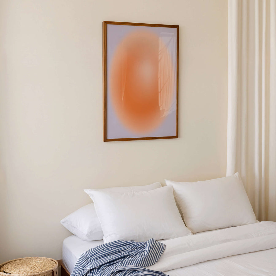 Purple Orange Aura Print