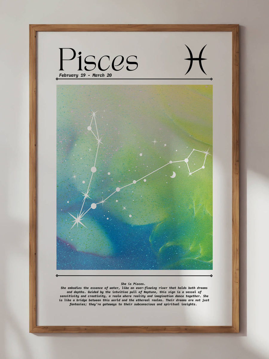 Pisces Aura Gradient Print