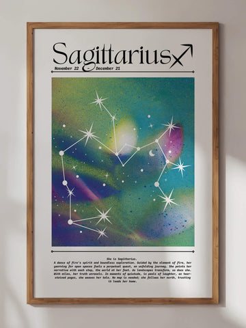 Sagittarius Aura Gradient Print