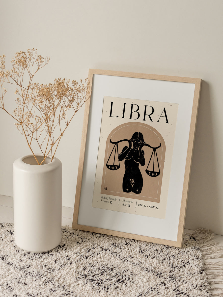 Libra Zodiac Print