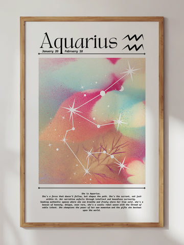 Aquarius Aura Gradient Print