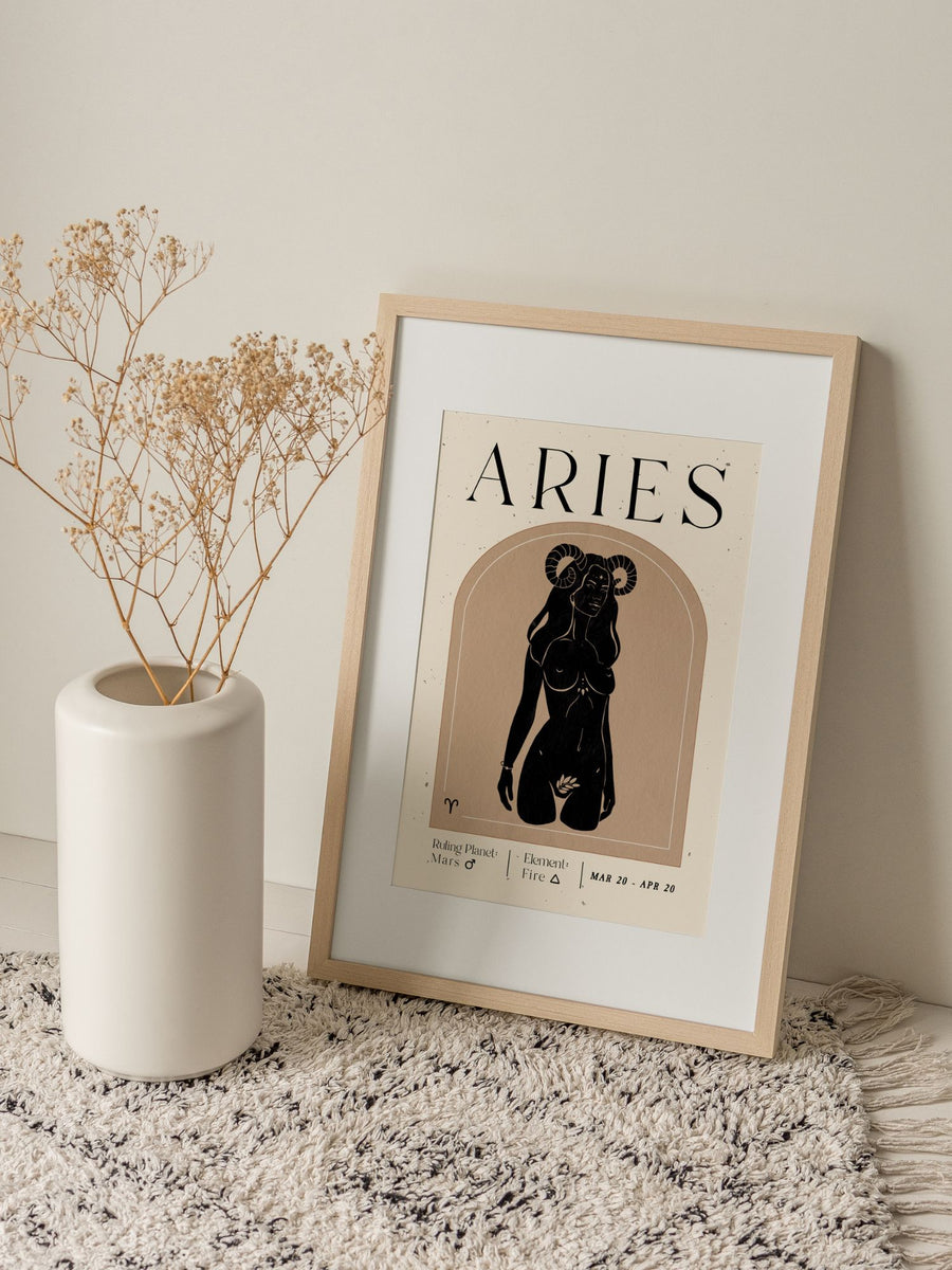 Aries Zodiac Print