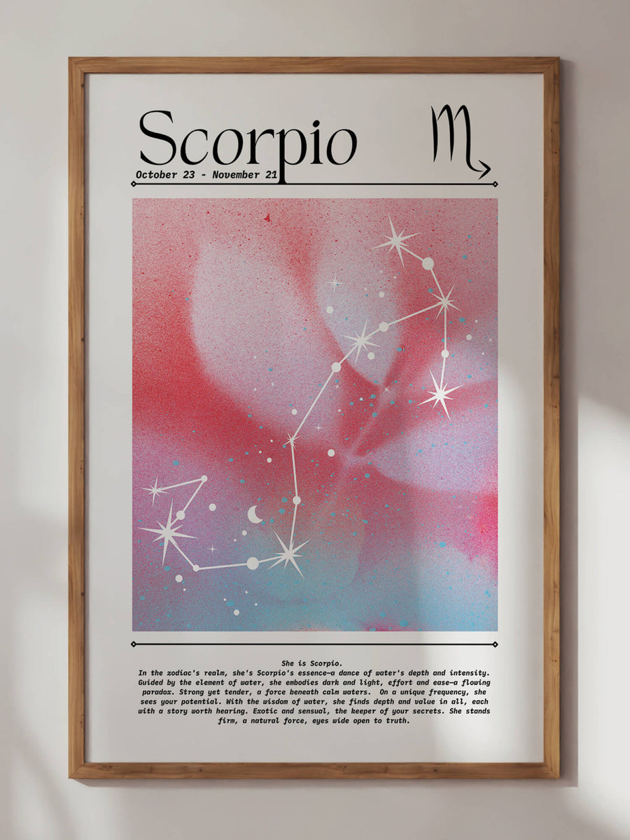Scorpio Aura Gradient Print