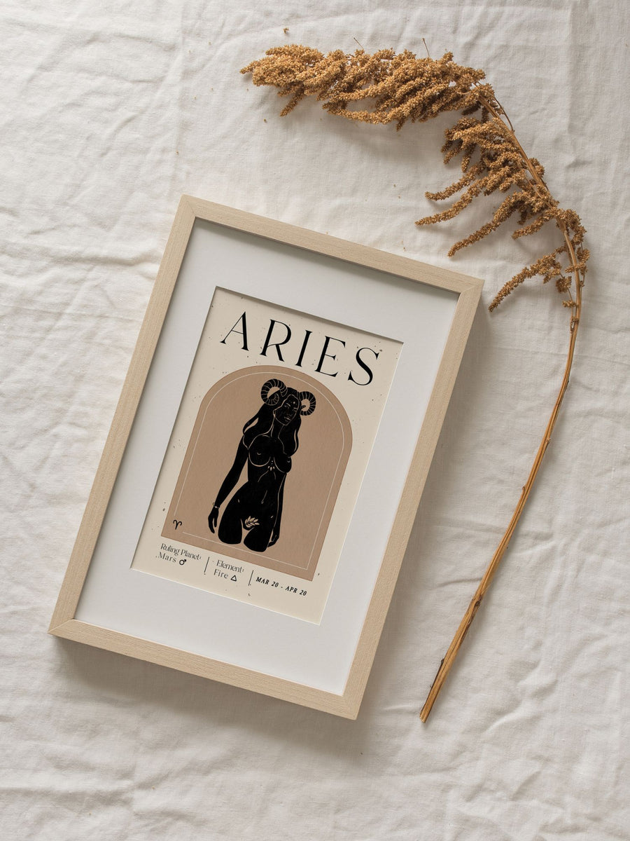 Aries Zodiac Print