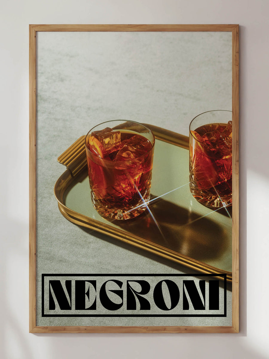 Martini & Negroni Cocktail Prints