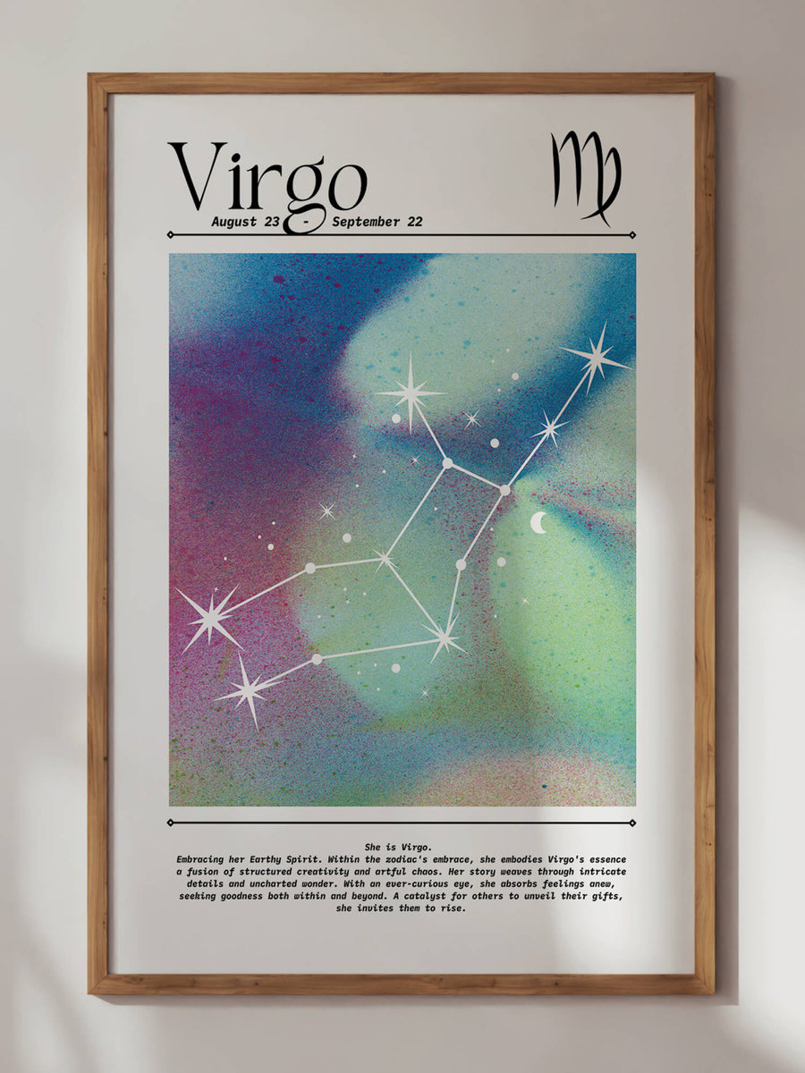 Virgo Aura Gradient Print