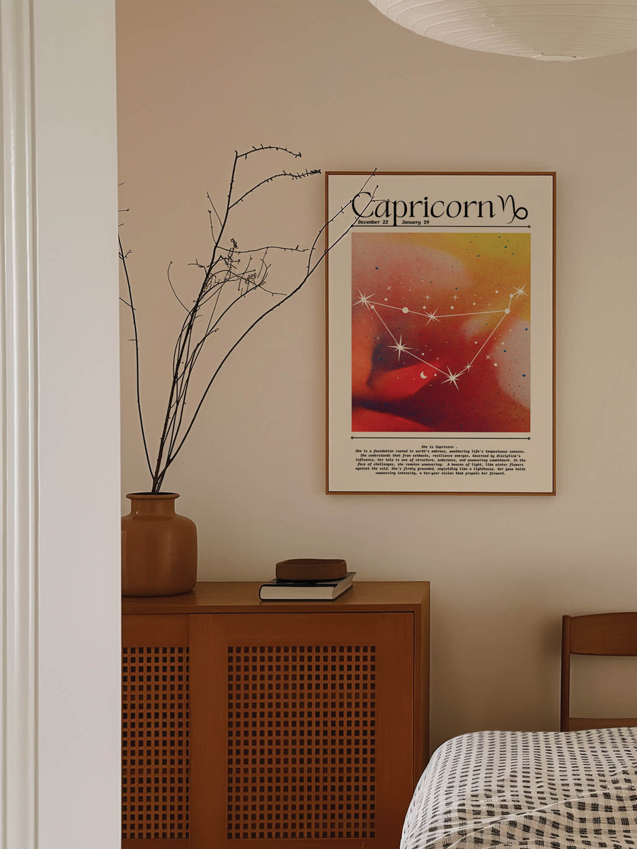Capricorn Aura Gradient Print