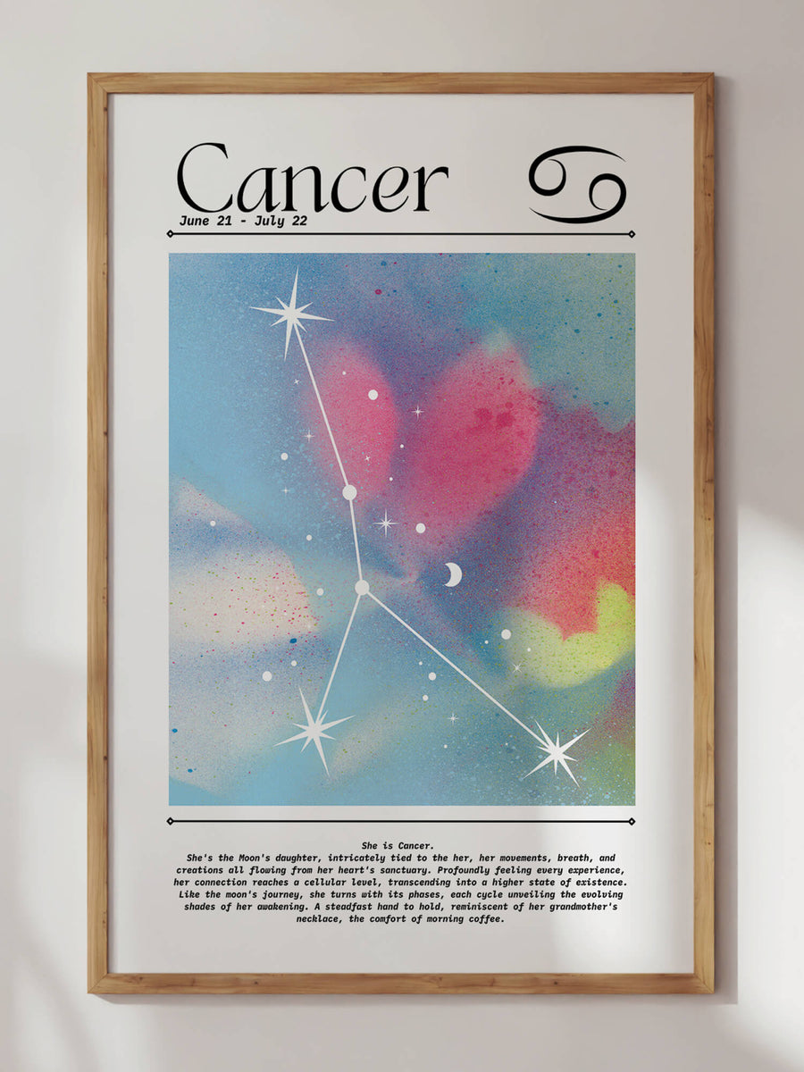 Cancer Aura Gradient Print