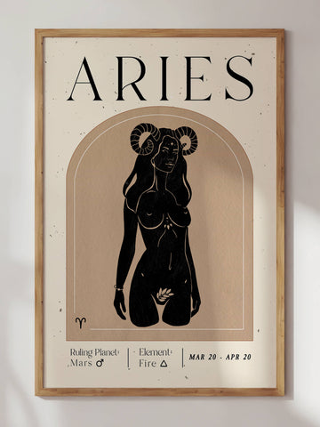 Aries Zodiac Print