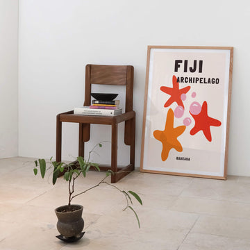 Fiji travel print inspired by Assouline coffee table books, ideal for tropical or coastal interiors. Showcases the stunning beauty of Fiji’s islands.