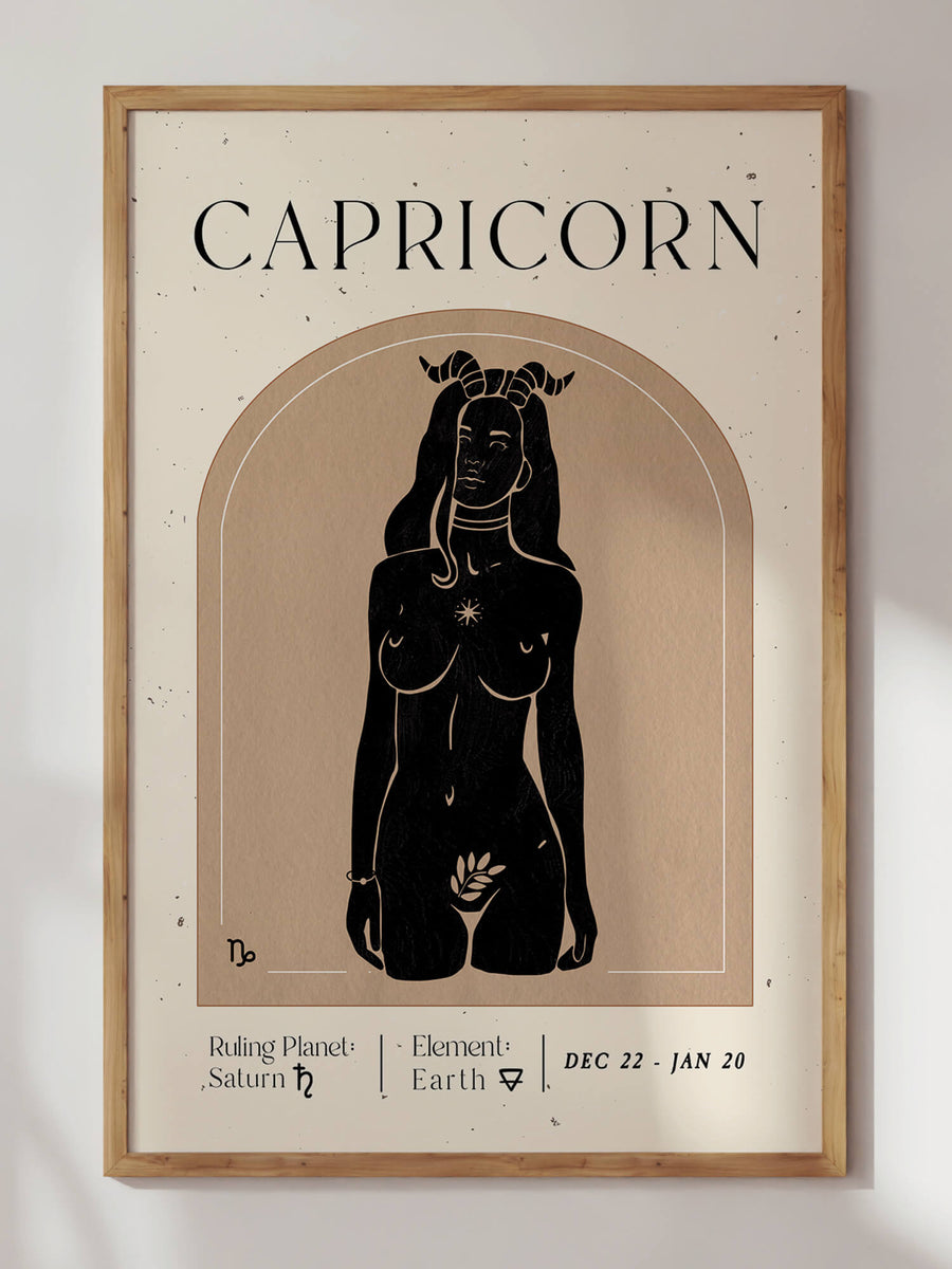 Capricorn Zodiac Print