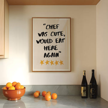 Chef Was Cute Print