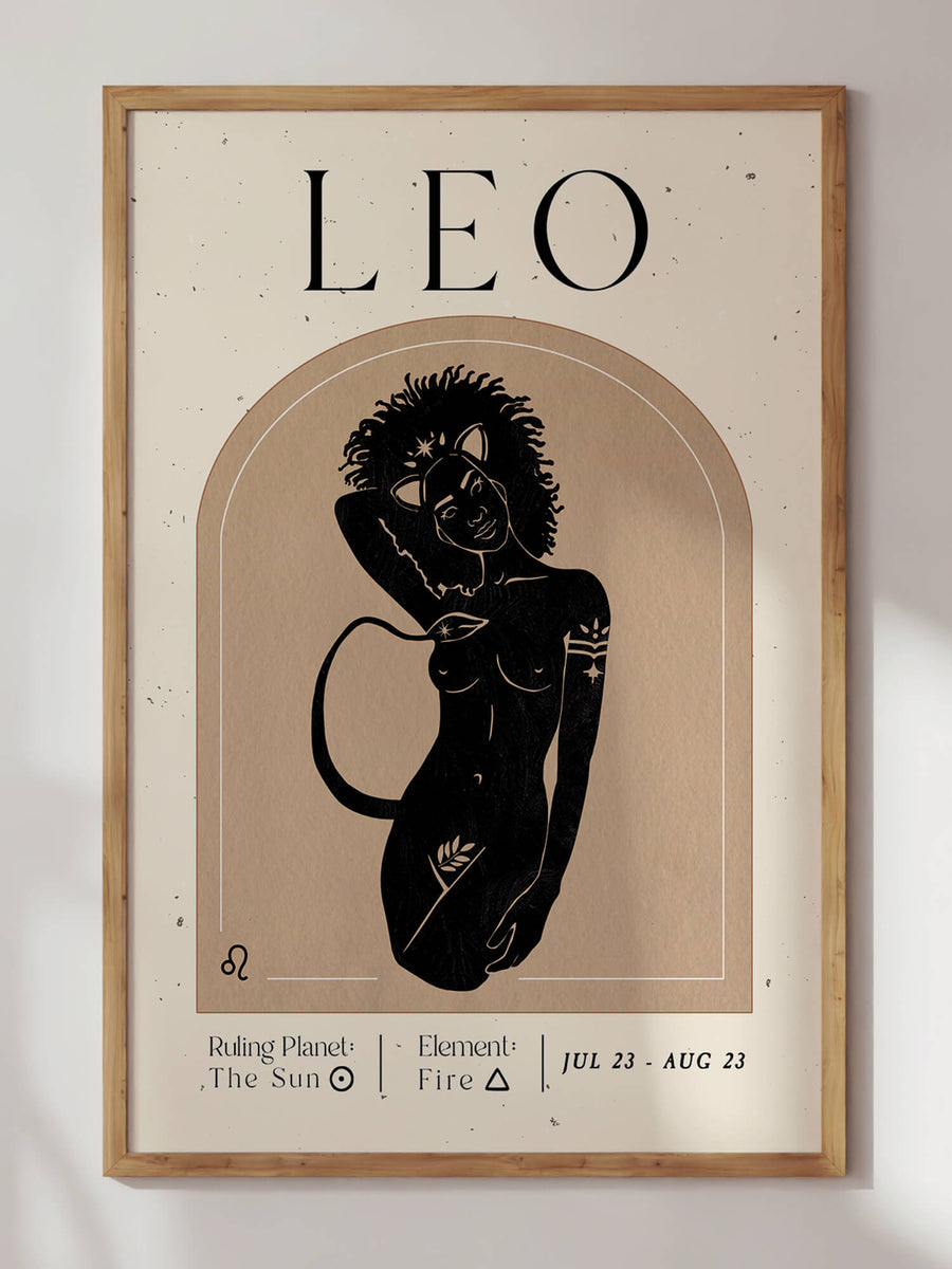 Leo Zodiac Print