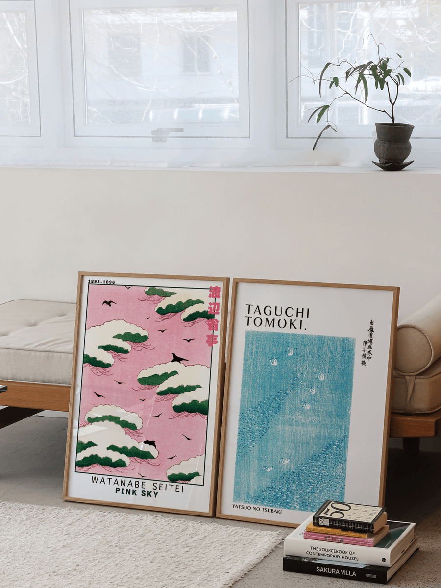Pink Sky by Watanabe Seitei Print