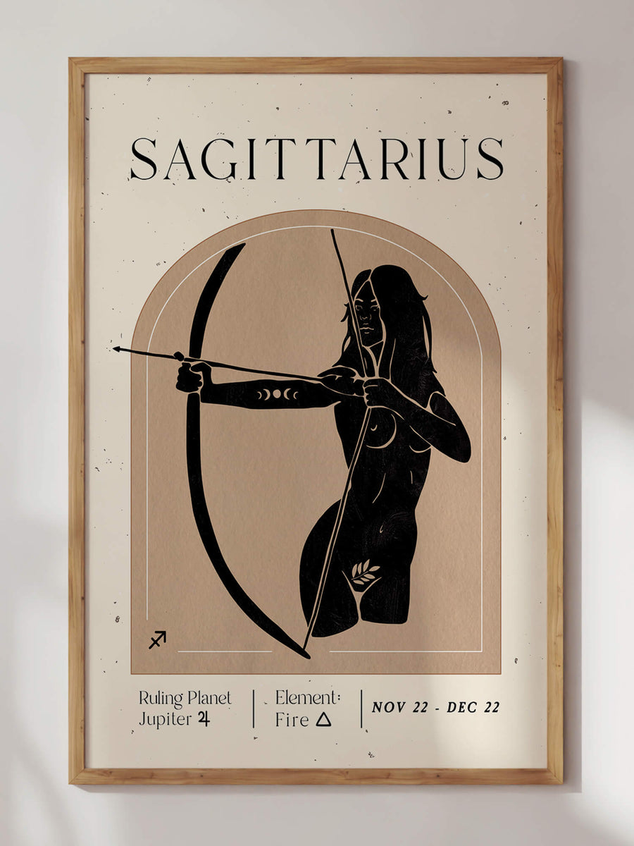 Sagittarius Zodiac Print