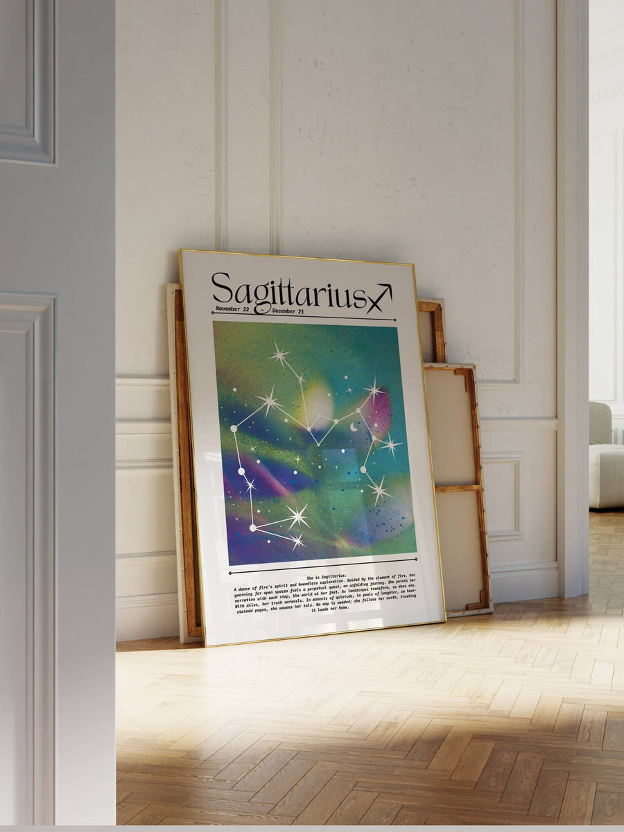 Sagittarius Aura Gradient Print