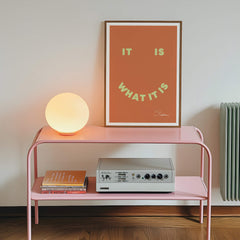 It Is What It Is Print | Smiley Face Poster | EDGE Wall Art