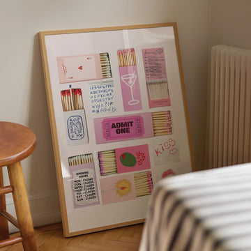 Pink Matchbox Print