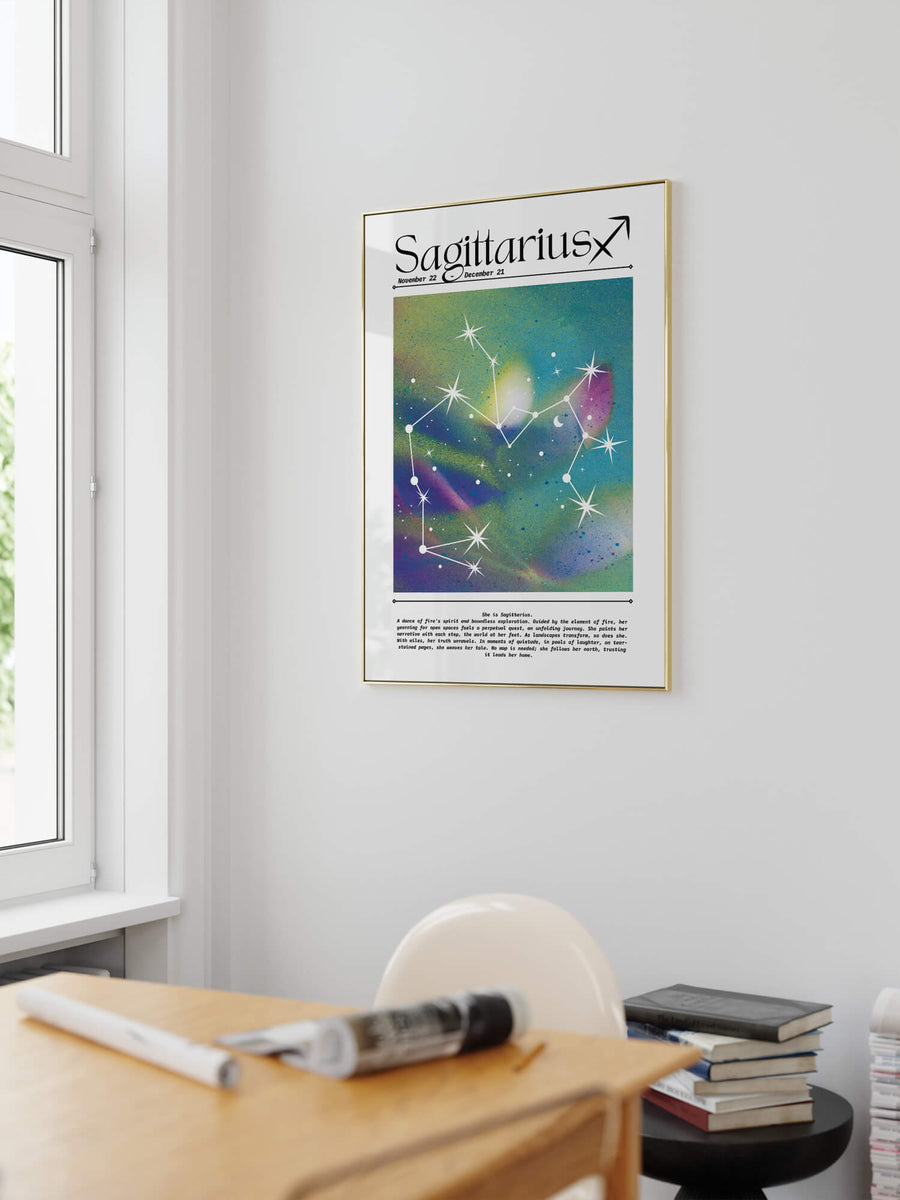 Sagittarius Aura Gradient Print