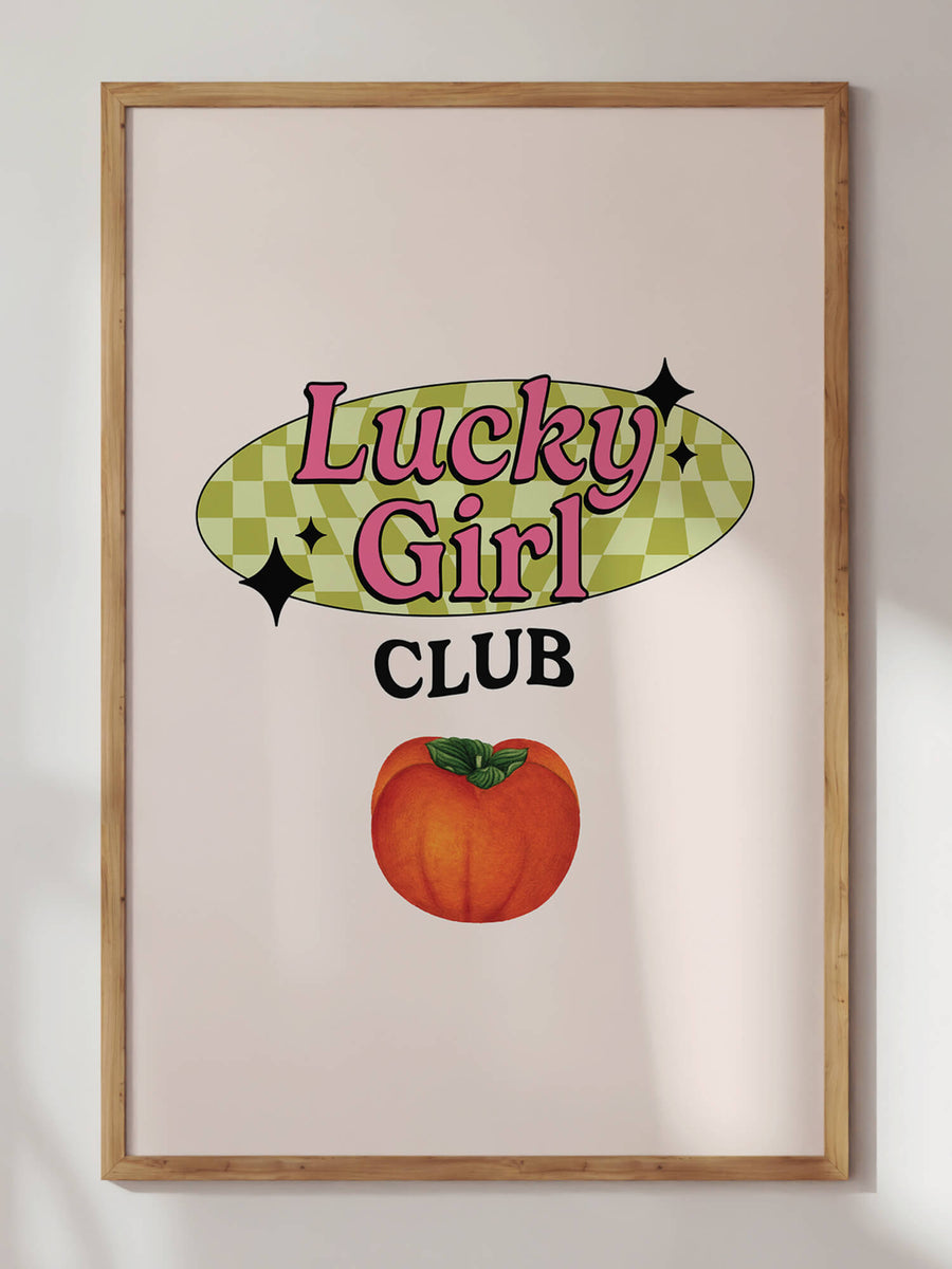 Lucky Girl Club Print