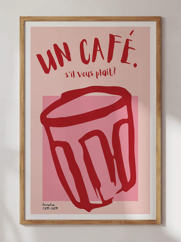 Un Cafe Print