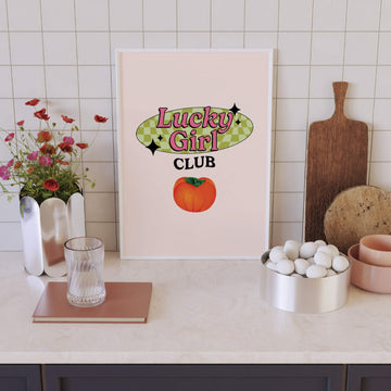 Lucky Girl Club Print