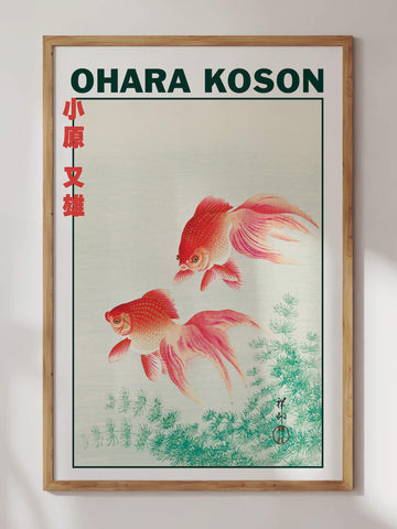 Goldfish by Ohara Koson print