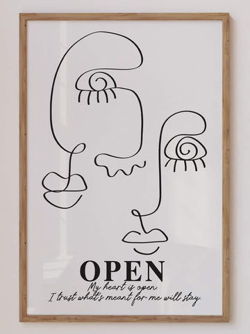 Open Affirmation Print