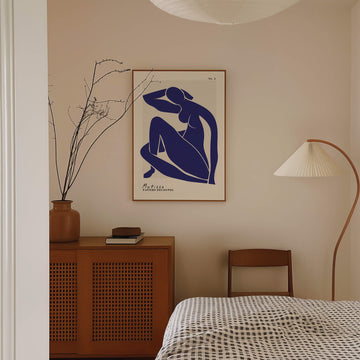 Blue Matisse Print