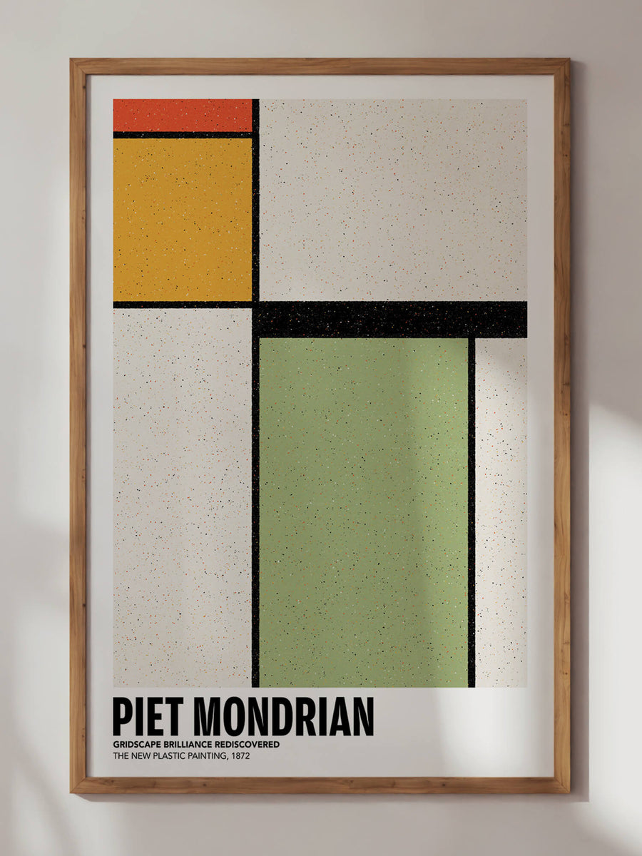 Mondrian Gridscape Print