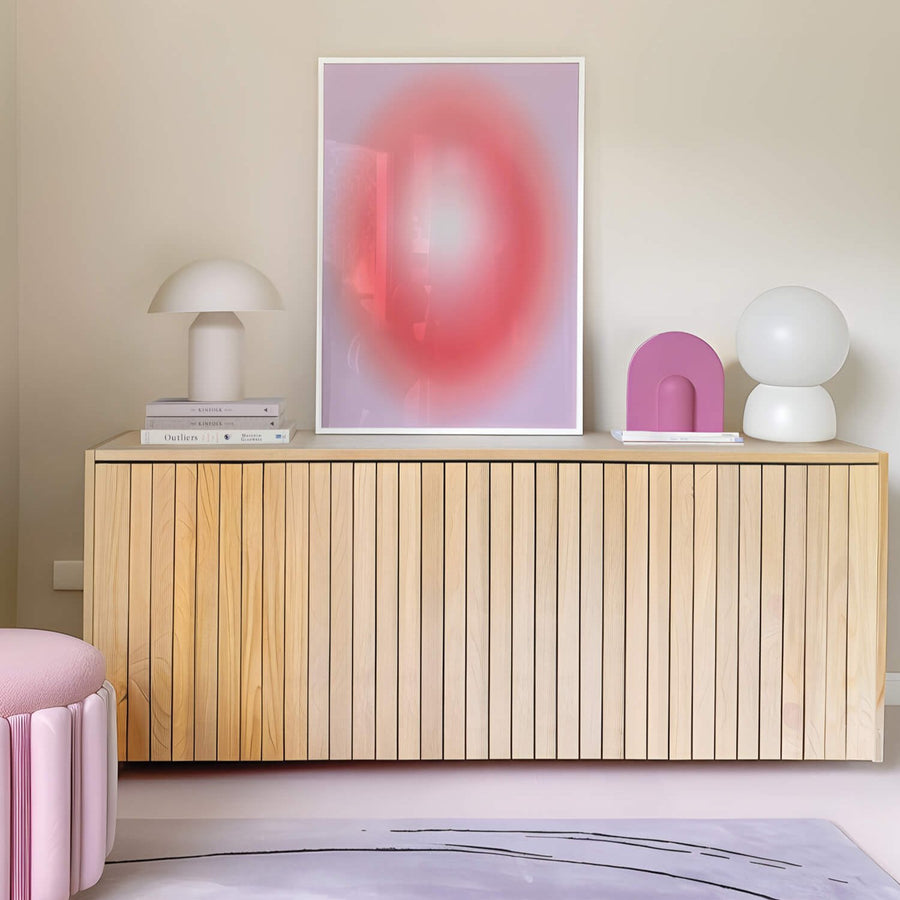Minimalist Lavender Pink Aura Print featuring a soft gradient transition from lavender to pink, creating a dreamy and modern aesthetic. Perfect for contemporary and boho interiors. Get 2PrintsFor$100 that comes with Free Shipping 🚚💫 in Australia.
