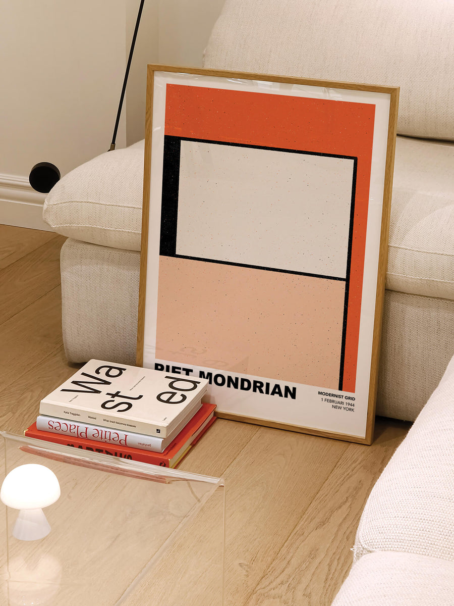 Mondrian Modernist Grid Print