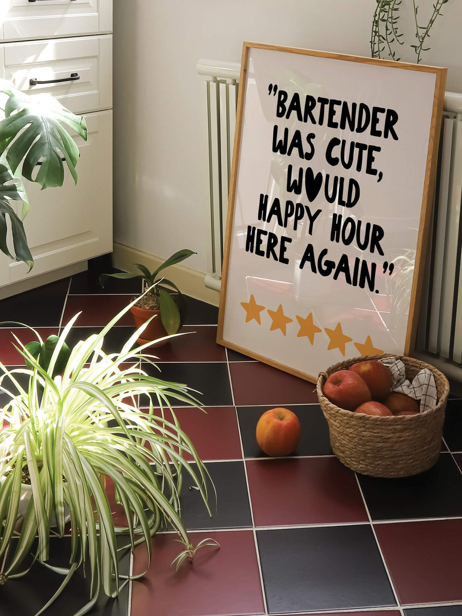 Bartender Was Cute Print