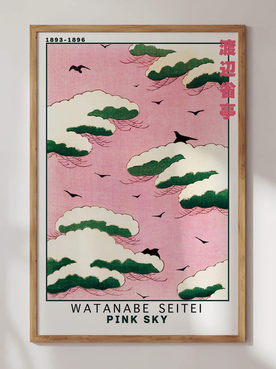 Pink Sky by Watanabe Seitei Print