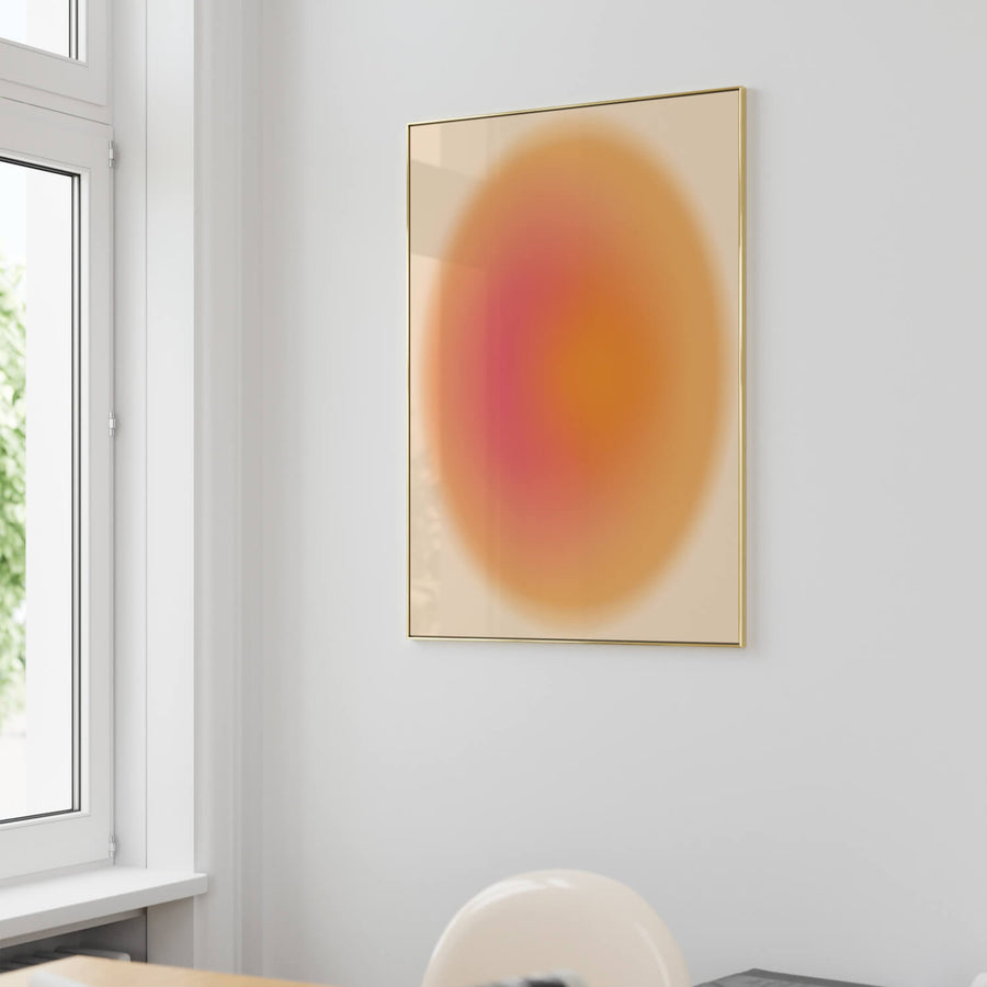 Summer Orange Gradient Print