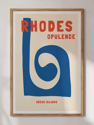 Rhodes Greece Travel Print