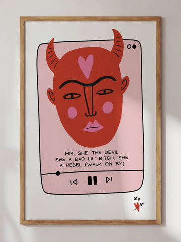 Paint The Town Red Print