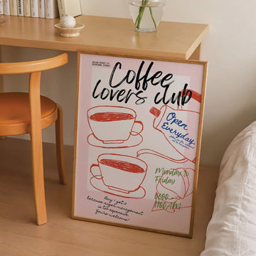 Coffee Lovers Club Print