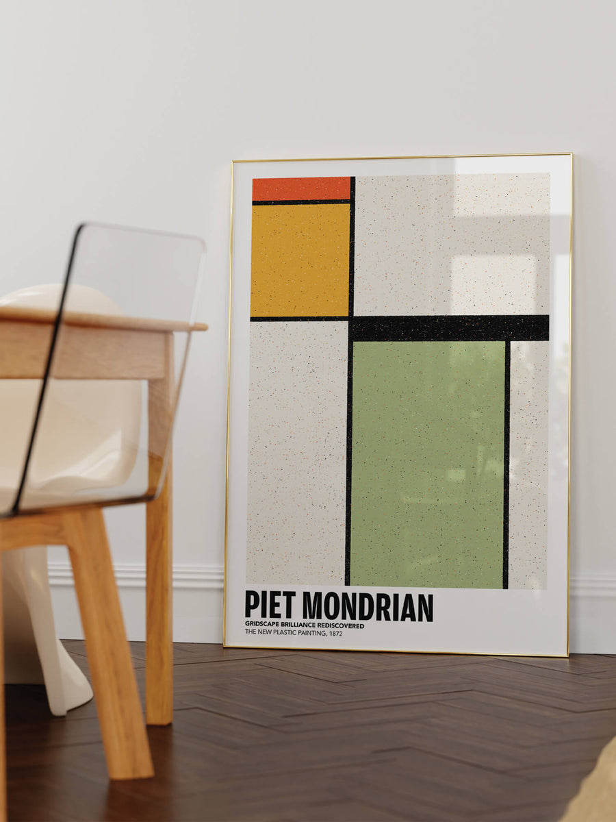 Mondrian Gridscape Print