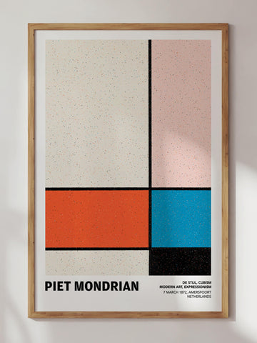 Mondrian Cubism Print