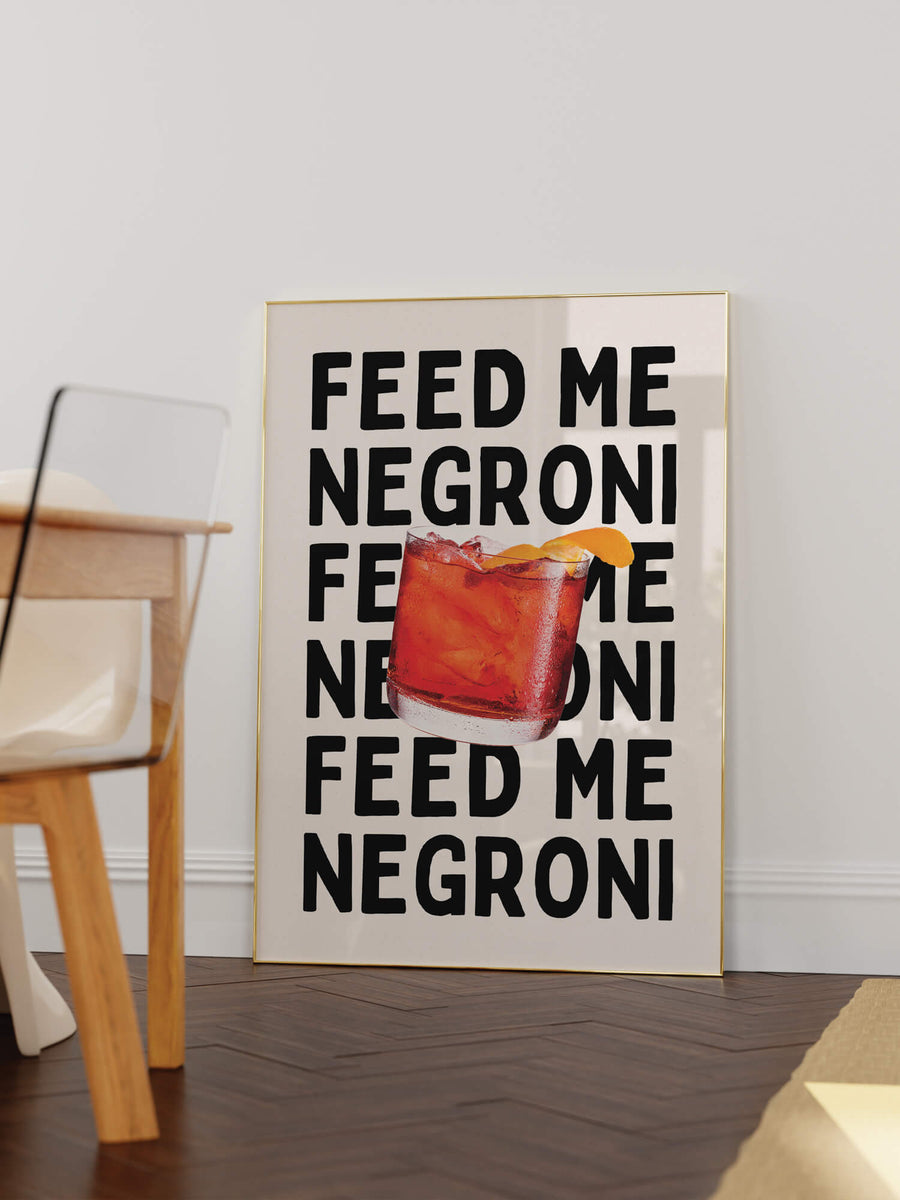Feed Me Negroni Cocktail Print