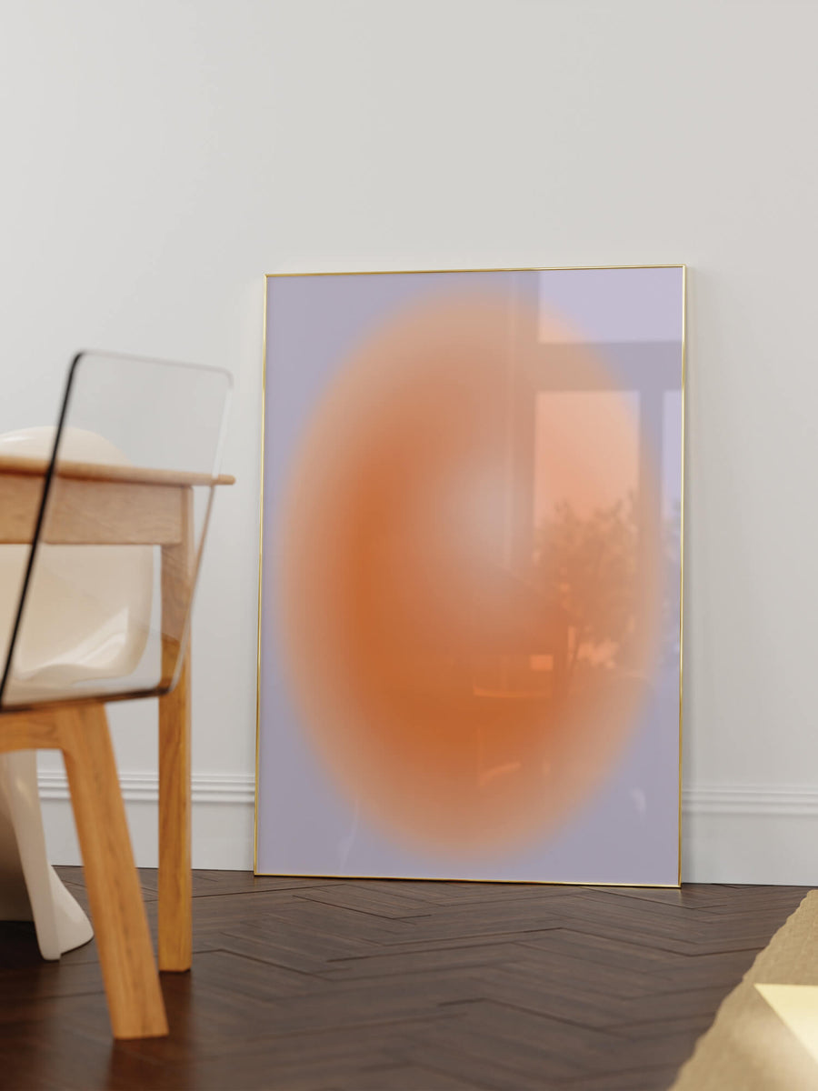 Purple Orange Aura Print