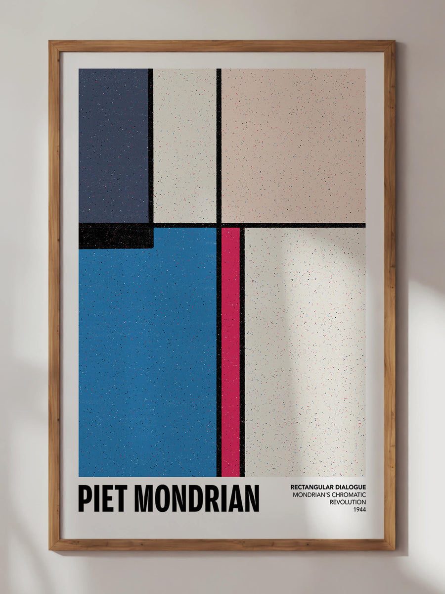 Mondrian Rectangular Dialogue Print