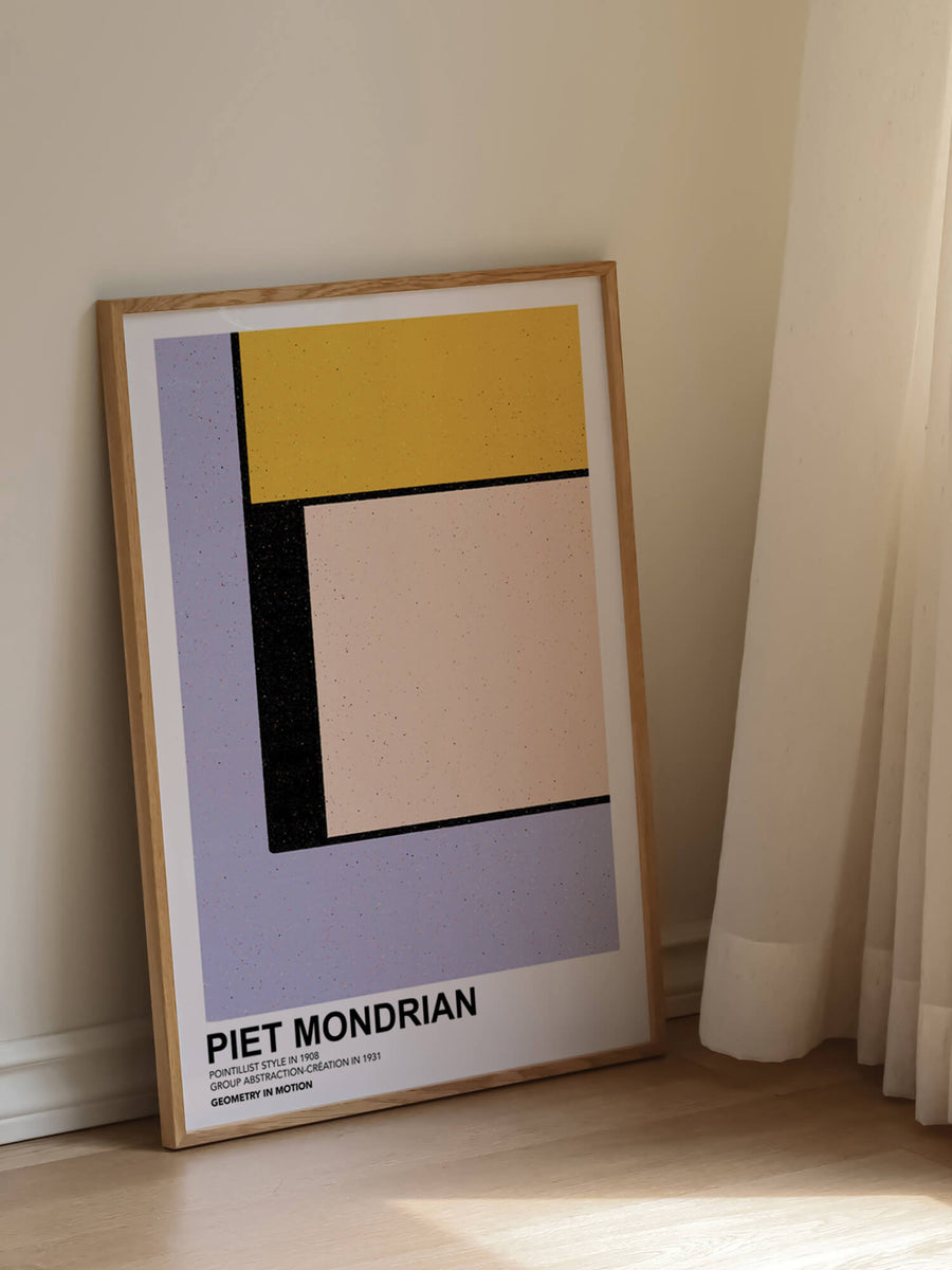 Mondrian Geometry In Motion Print