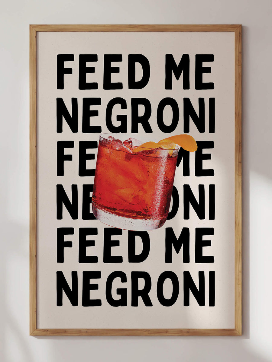Feed Me Negroni Cocktail Print