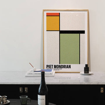 Mondrian Gridscape Print