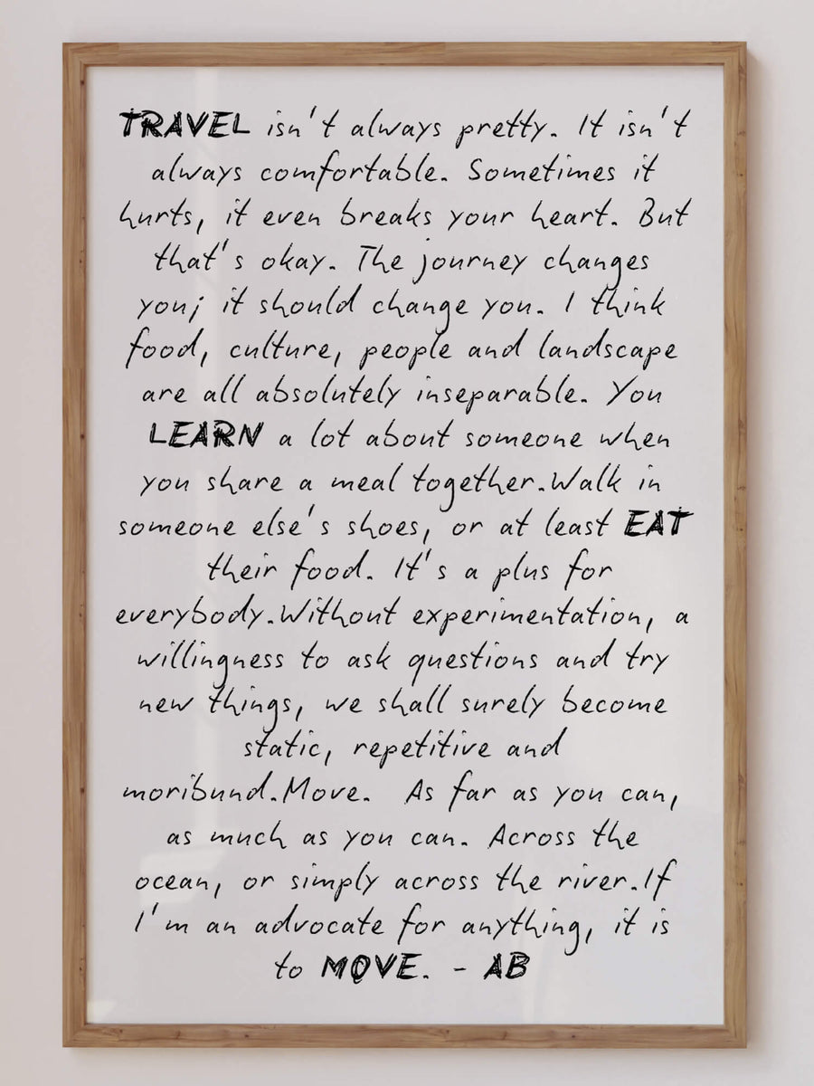 Anthony Bourdain Bundle Prints