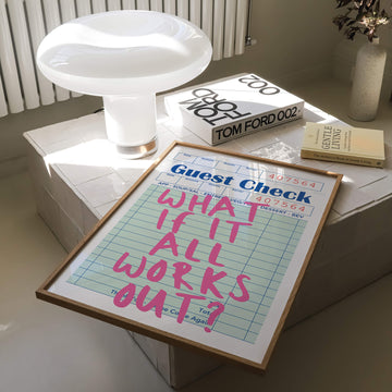 What If It All Works Out? Guest Check Print
