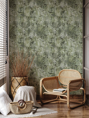 Green Ferns Wallpaper